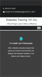 Mobile Screenshot of diabetestraining101.com